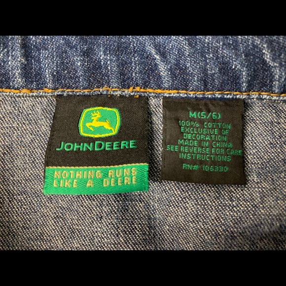 John Deere Youth Denim Blue Jean Jacket-Cap M 5-6 - Picture 6 of 11
